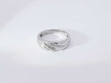 0.09 Cttw 10k White Gold 3.8 Grams Wedding Band Size 10 Aa0725lrzsa