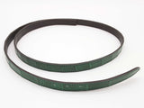 Hermes 13mm Shiny Vert Emerald Green Crocodile Leather Belt Do0126oxzxde