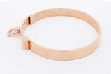 Hermes 18k Rose Gold Collier De Chien Bracelet 25 Grams Size St Eb0126pxxzsa