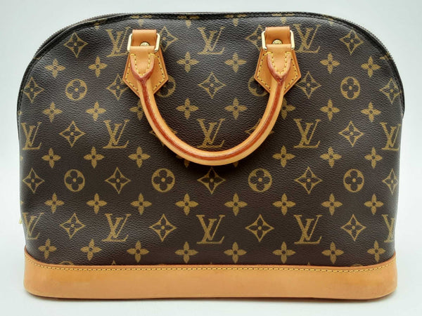 Louis Vuitton Alma Mm Brown Handbag Aa0425irxsa