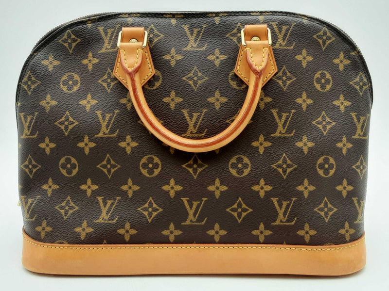 Louis Vuitton Alma Mm Brown Handbag Aa0425irxsa