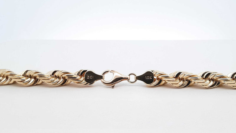 Solid 10k Yellow Gold Rope Chain 116.6 Grams 30 Inch Fw0825pzxzdu