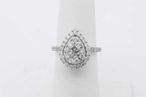 0.79cttw Diamond Ring In 10k White Gold 3.3 Grams Size 5.5 Eb0526lersa