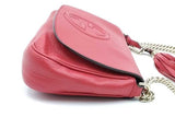 Gucci Red Leather Soho Chain Crossbody Bag Eb0926wxzsa