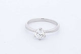 0.54ctw Diamond Solitaire Ring In Platinum 3.2 Grams Size 6 Eb0126prxde