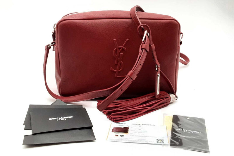 Yves Saint Laurent Lipstick Red Small Lou Crossbody Lh1024pxzde