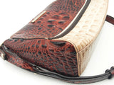 Brahmin Two Tone Croc Embossed Leather Crossbody Bag Eb0226pxsa