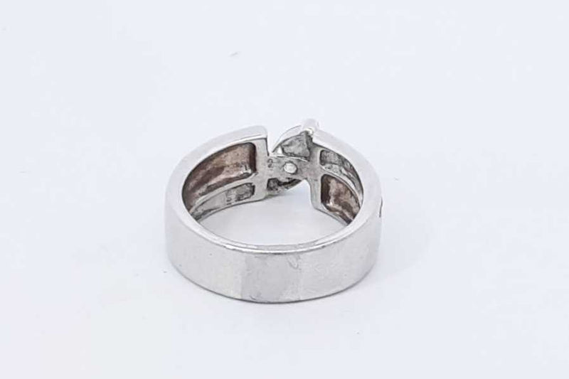 0.60ctw Marquis Diamond Ring In 18k White Gold 7.2 Grams Size 5 Eb0725pcrdu