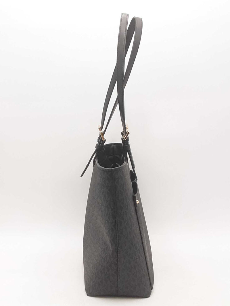 Michael Kors Jet Set Medium Black Handbag Aa0725rzsa