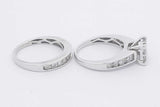 1.57cttw Diamond Wedding Set In 10k White Gold 8.6 Grams Size 8.5 Eb0725ewzsa