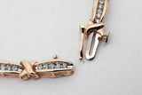 0.7cttw Diamond Tennis Bracelet In 10k Yellow Gold 9.6 Grams 7 Inch Eb0726rxzsa