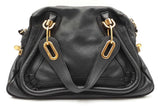Chloe Paraty Black Leather Top Handle Bag Eb1225lrxdu