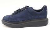 Alexander Mcqueen Oversized Navy Blue Suede Sneakers Size 43 Eb0126lxzsa