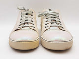 Lanvin Dbb1 Holographic Irridescent Leather Low Top Sneakers Size 12 Sd1225lzxde
