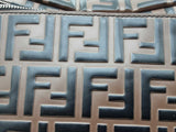 Fendi Vitello Zucca Ff Maya Brown Embossed Leather Belt Bag Do0525exzde
