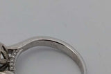 0.62cttw Diamond Ring In 14k White Gold 3.6 Grams Size 4.75 Eb1026wrxsa