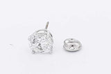 2.62ctw Oval Diamond Stud Screwback Earring 14k White Gold 1.1g Eb1025wiscsa
