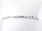 5.5 Cttw Diamond & 14k White Gold Tennis Bracelet 11.1 Grams 7 Inch Fw0926lrxzdu