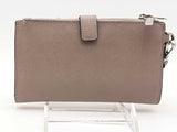 Michael Kors Jet Set Travel Double Zipper Wallet Grey Aa06lxsa