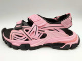 Balenciaga 617543 Track Pink Black Strap Sandals Size Eu 39/ Us 9 Do0225lxzde