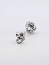 2.0 Cttw Lab Grown Diamond & 14k White Gold Stud Earrings 1.1 Grams Fw0723srxdu