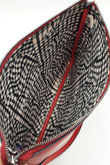 Mcm Zip Top Pouch In Ruby Red Visetos Coated Canvas Fw1215lprdu