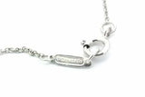 Tiffany & Co. 925 T & Co. Letter Logo Drop Pendant Necklace 16.5 In Eb0626lrxsa