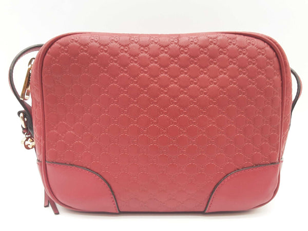 Gucci 449413 Bree Red Microguccissima Leather Crossbody Bag Do0525oxzde