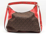 Michael Kors Aria Medium Shoulder Bag Brown Aa0926pzsa