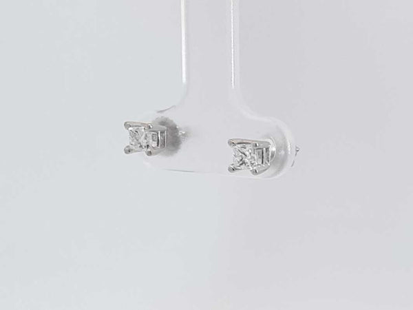 0.40 Cttw Diamond 14k White Gold Screwback Earrings 1.1 Grams Aa07250zxsa