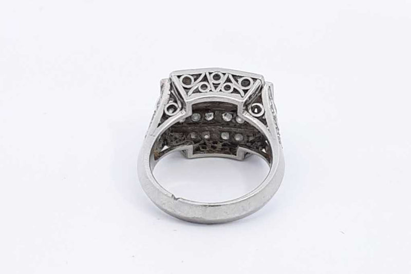 1.82ctw Diamond Ring In Platinum 10.7 Grams Size 6.75 Eb0225rrxsa