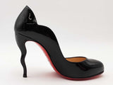 Christian Louboutin Wawy Dolly 100 Patent Black Size 38 Aa0826lorsa
