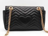 Gucci Gg Marmont Matelasse Shoulder Bag Black Aa0426rrzsa