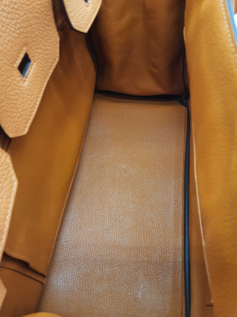 Hermes Birkin 30 Orange Clemence Palladium Hardware Handbag Do0825llxzxde