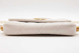 Chanel White Mini Flap Bag With Pearl Strap Sd0326erzde