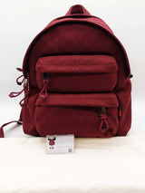 Gucci Gg Monogram Red Canvas Backpack Eb0226lxxzde