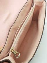 Louis Vuitton Clapton Pm In Damier Ebene Canvas & Magnolia Leather Fw0426pzxdu