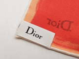 Christian Dior Red Abstract Flowers Silk Scarf Do0126wxzde