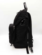 Prada Re-nylon & Saffiano Leather Backpack In Black Fw0226exzdu