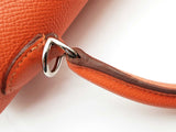 Hermes Kelly 25 Capucine Orange Epsom Palladium Shoulder Bag Do0723oxzxzde