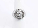 Approx. 1.51ctw Diamond Ring In 10k White Gold 13.1 Grams Size 7.5 Eb1024iersa