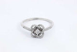 Diamond Ring In 10k White Gold 2.5 Grams Size 10.5 Eb0824ixsa