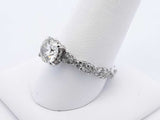 1.93 Cttw Diamond & 14k White Gold Engagement Ring 4.0 Gram Sz 8.75 Fw1124lixzdu
