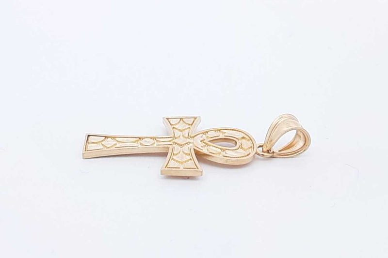 10k Yellow Gold Ankh Pendant 2.2 Grams Eb1024ixsa