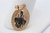 14k Yellow Gold Sacred Heart Of Jesus & Mary Pendant 2.4 Grams Eb0326lrxsa