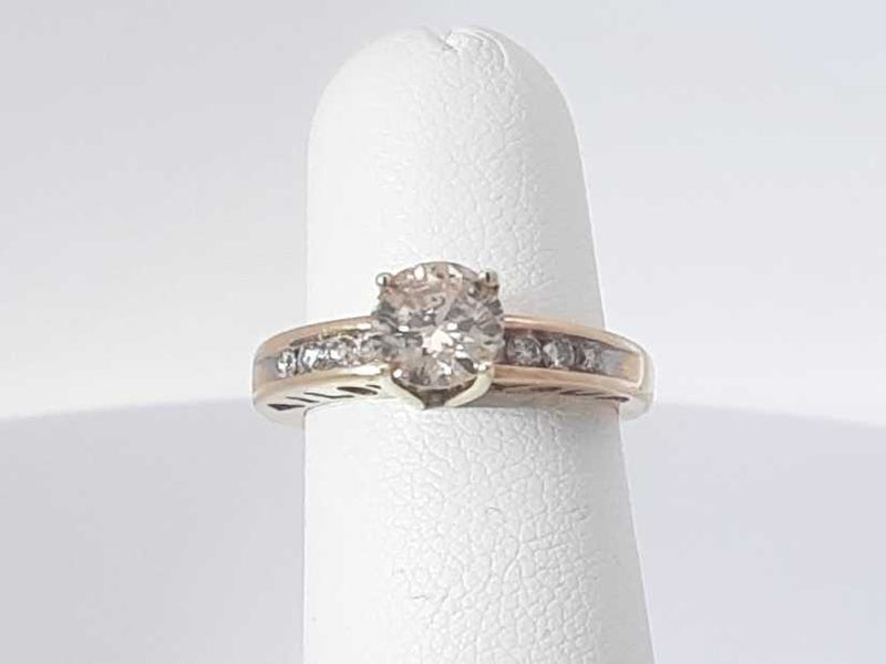 0.90 Cttw Diamond 10k Yellow Gold Ring 2.6 Grams Size 4.5 Aa0525lzxzsa