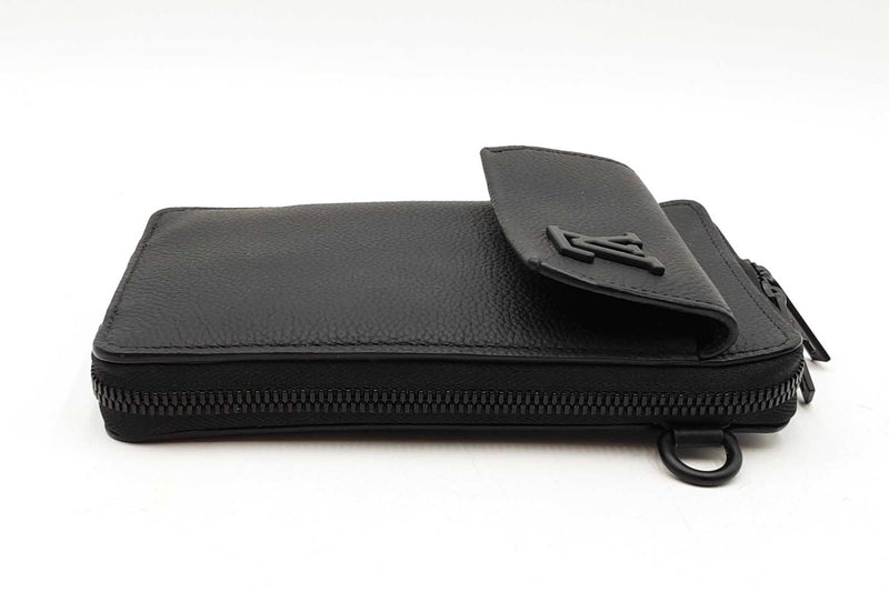 Louis Vuitton Aerogram Black Leather Phone Pouch Sd0625przdu