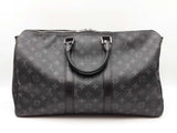 Louis Vuitton Keepall 45 In Monogram Eclipse Coated Canvas & Leather Fw0426szxdu
