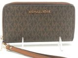 Michael Kors Jet Set Zip Wallet Brown Aa0126orsa