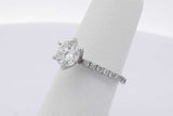 1.09cttw Diamond Ring In 14k White Gold 2.3 Grams Size 5 Eb0525lpzxsa